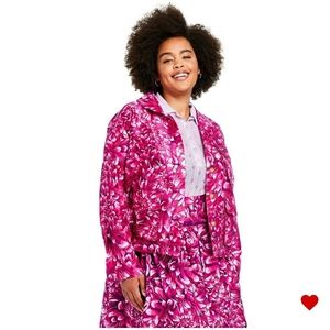 Kika Vargas x Target Women's Mum Floral Scallop Pocket Jacket